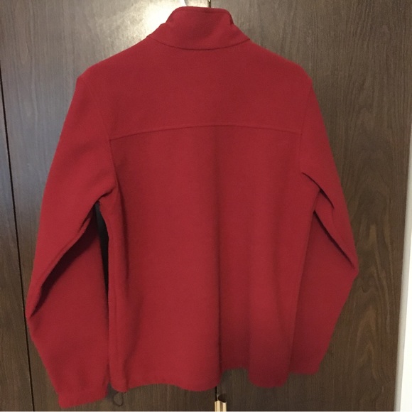 Columbia Omni heat fleece jacket, red, mens small - Picture 3 of 5